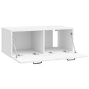 Væghængt TV-skab Vægmonteret Hvid højglans 78,5 x 41 x 30 cm