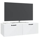 Væghængt TV-skab Hvid 98 x 41 x 30 cm Konstrueret træ