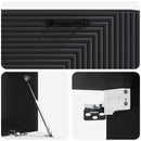 Væghængt TV-skab Sort 98 x 41 x 30 cm Konstrueret træ