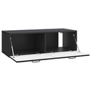 Væghængt TV-skab Sort 98 x 41 x 30 cm Konstrueret træ