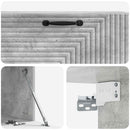 Væghængt TV-skab Betongrå 98 x 41 x 30 cm Konstrueret træ