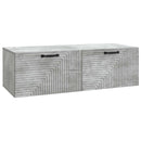 Væghængt TV-skab Betongrå 98 x 41 x 30 cm Konstrueret træ