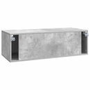 Væghængt TV-skab Betongrå 98 x 41 x 30 cm Konstrueret træ
