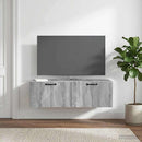 Væghængt TV-skab Grå sonoma-eg 98 x 41 x 30 cm Konstrueret træ