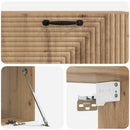 Væghængt TV-skab Artisan-eg 98 x 41 x 30 cm Konstrueret træ