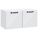 Væghængt TV-skab Hvid 59,5 x 31 x 30 cm Konstrueret træ