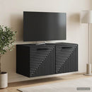 Væghængt TV-skab Sort 59,5 x 31 x 30 cm Konstrueret træ