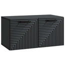 Væghængt TV-skab Sort 59,5 x 31 x 30 cm Konstrueret træ