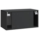 Væghængt TV-skab Sort 59,5 x 31 x 30 cm Konstrueret træ