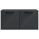 Væghængt TV-skab Sort 59,5 x 31 x 30 cm Konstrueret træ