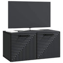 Væghængt TV-skab Sort 59,5 x 31 x 30 cm Konstrueret træ