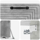 Væghængt TV-skab Betongrå 59,5 x 31 x 30 cm Konstrueret træ