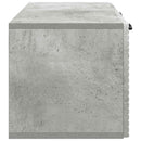 Væghængt TV-skab Betongrå 59,5 x 31 x 30 cm Konstrueret træ