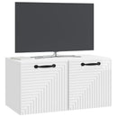 Væghængt TV-skab Vægmonteret Hvid højglans 59,5 x 31 x 30 cm
