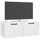 Væghængt TV-skab Hvid 78,5 x 31 x 30 cm Konstrueret træ