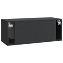 Væghængt TV-skab Sort 78,5 x 31 x 30 cm Konstrueret træ