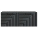 Væghængt TV-skab Sort 78,5 x 31 x 30 cm Konstrueret træ