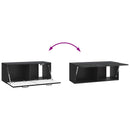 Væghængt TV-skab Sort 78,5 x 31 x 30 cm Konstrueret træ