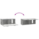 Væghængt TV-skab Betongrå 78,5 x 31 x 30 cm Konstrueret træ