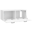Væghængt TV-skab Vægmonteret Hvid højglans 78,5 x 31 x 30 cm