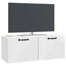 Væghængt TV-skab Vægmonteret Hvid højglans 78,5 x 31 x 30 cm