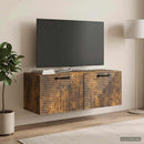 Væghængt TV-skab Røget eg 78,5 x 31 x 30 cm Konstrueret træ
