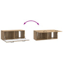 Væghængt TV-skab Artisan-eg 78,5 x 31 x 30 cm Konstrueret træ
