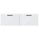 Væghængt TV-skab Hvid 98 x 31 x 30 cm Konstrueret træ