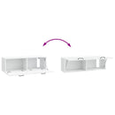 Væghængt TV-skab Hvid 98 x 31 x 30 cm Konstrueret træ