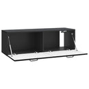 Væghængt TV-skab Sort 98 x 31 x 30 cm Konstrueret træ