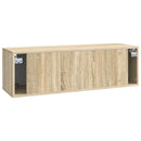 Væghængt TV-skab Sonoma-eg 98 x 31 x 30 cm Konstrueret træ