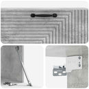 Væghængt TV-skab Betongrå 98 x 31 x 30 cm Konstrueret træ