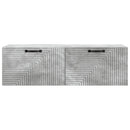 Væghængt TV-skab Betongrå 98 x 31 x 30 cm Konstrueret træ