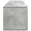 Væghængt TV-skab Betongrå 98 x 31 x 30 cm Konstrueret træ