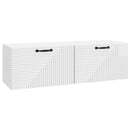 Væghængt TV-skab Hvid højglans 98 x 31 x 30 cm Konstrueret træ