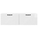Væghængt TV-skab Hvid højglans 98 x 31 x 30 cm Konstrueret træ