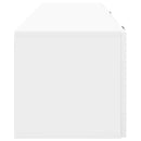 Væghængt TV-skab Hvid højglans 98 x 31 x 30 cm Konstrueret træ