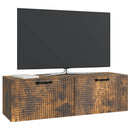 Væghængt TV-skab Røget eg 98 x 31 x 30 cm Konstrueret træ