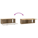 Væghængt TV-skab Artisan-eg 98 x 31 x 30 cm Konstrueret træ