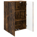 Vægmonteret skab Røget eg 66 x 34,5 x 90 cm Konstrueret træ