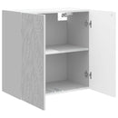 Vægmonteret skab Hvid højglans 59 x 31 x 60 cm Konstrueret træ