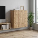 Vægmonteret skab 59 x 31 x 60 cm Konstrueret træ Artisan-eg