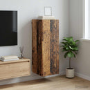 Vægmonteret skab Gammelt træ 33 x 34,5 x 90 cm Konstrueret træ