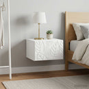Væghængt Sideskab 2 pcs Hvid 34,5 x 33 x 20 cm Konstrueret træ