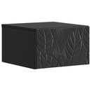 Væghængt Sideskab 2 pcs Sort 34,5 x 33 x 20 cm Konstrueret træ