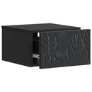 Væghængt Sideskab 2 pcs Sort 34,5 x 33 x 20 cm Konstrueret træ