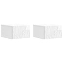 Væghængt Sideskab 2 pcs Hvid højglans 34,5 x 33 x 20 cm