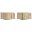 Væghængt Natbord 2 pcs Sonoma-eg 49 x 34,5 x 20 cm
