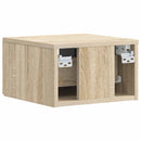 Væghængt Natbord 2 pcs Sonoma-eg 49 x 34,5 x 20 cm