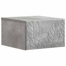 Væghængt Natbord 2 pcs Betongrå 49 x 34,5 x 20 cm